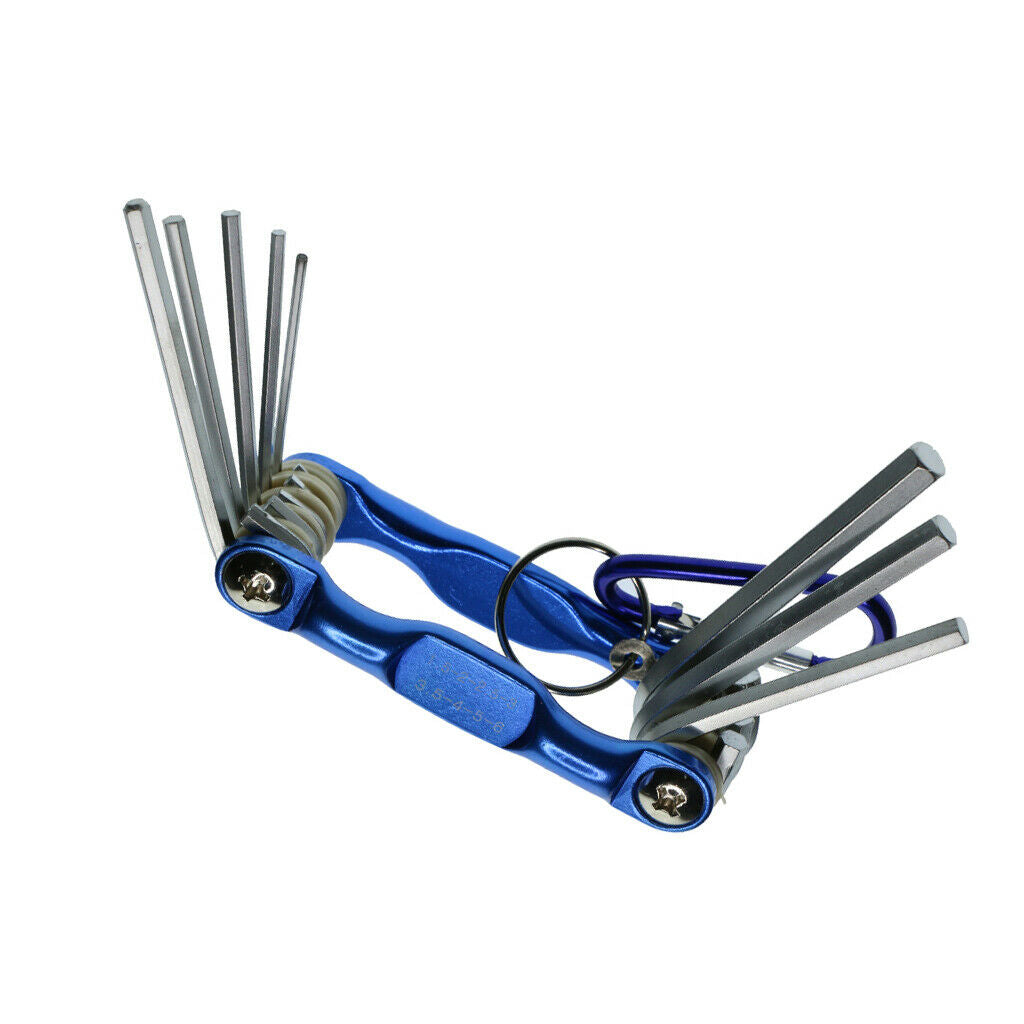 8Pcs Folding Portable Hex Key Allen Wrench Set 1.5-2-2.5-3-3.5-4-5-6mm Kit