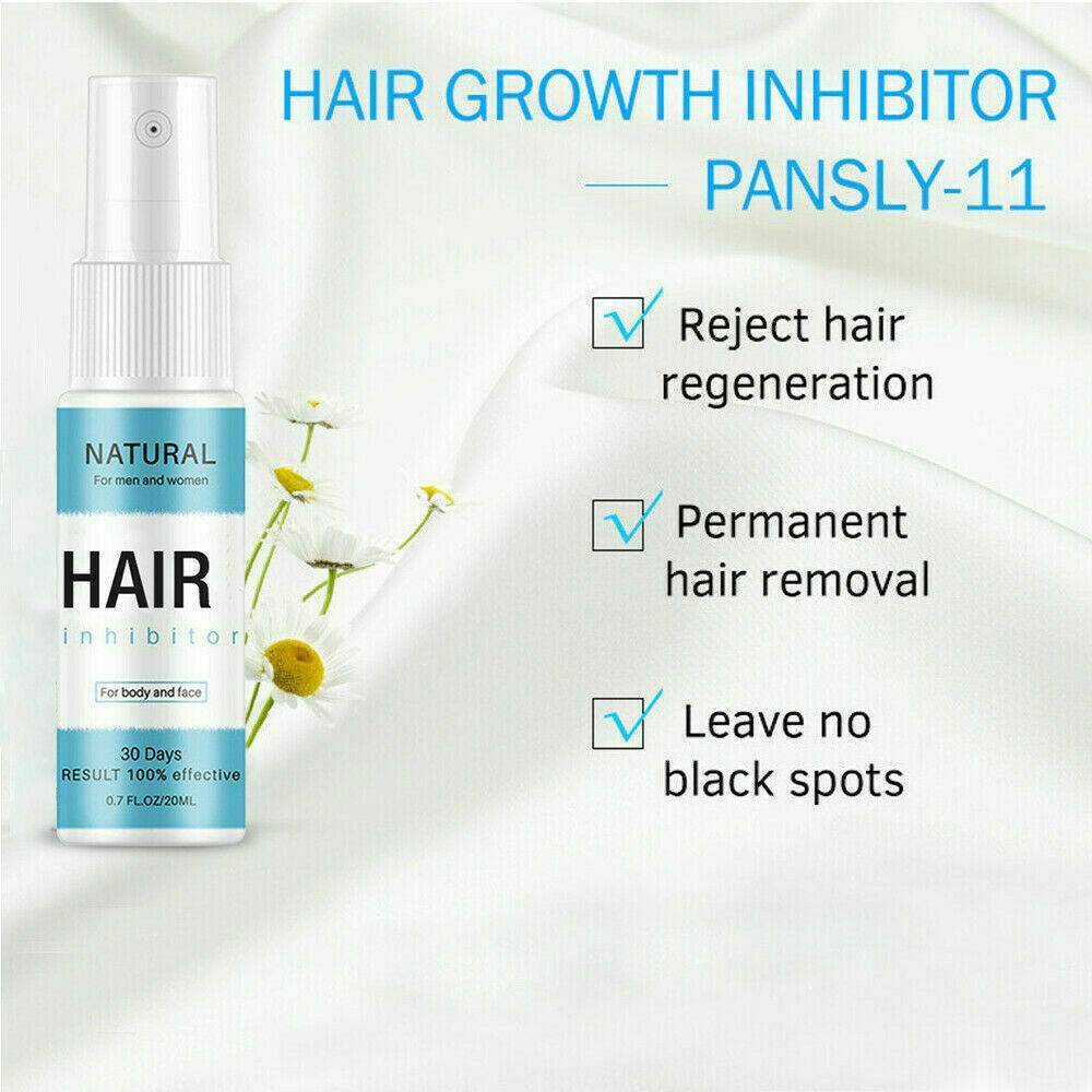 20ml Permanent Hair Natural Removal Spray Stop Hair Growth Inhibitor Removal AU