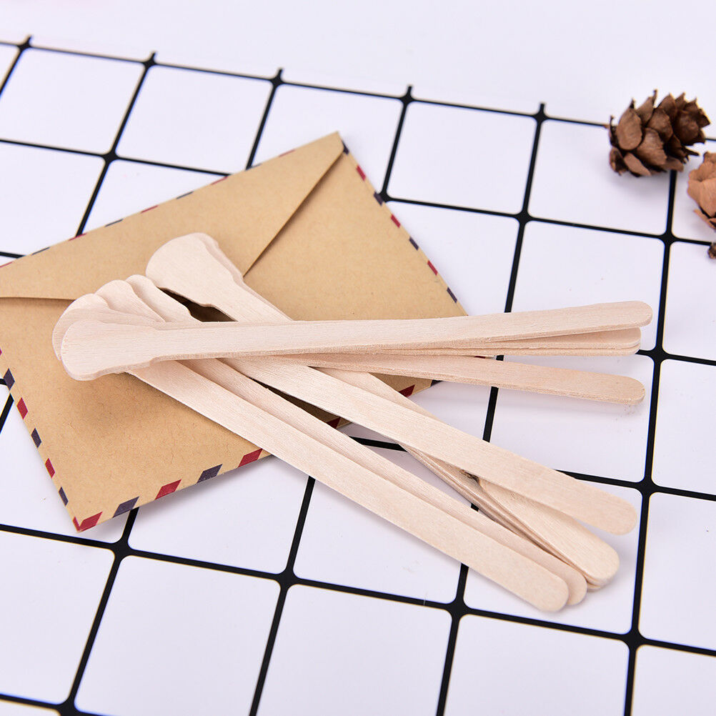 10Pcs Disposable Wax Waxing Wooden Body Hairs Removal Sticks Applicators Nice TH