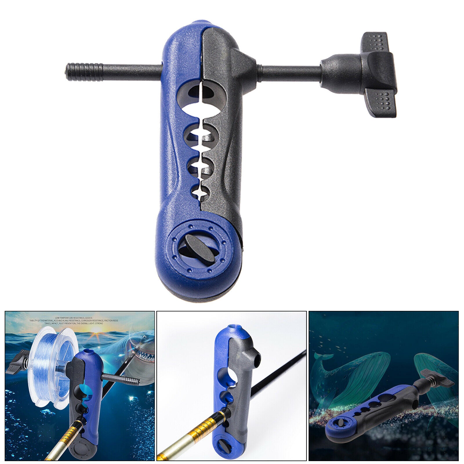 Portable Universal Fishing Line Spooler Adjustable Tool for