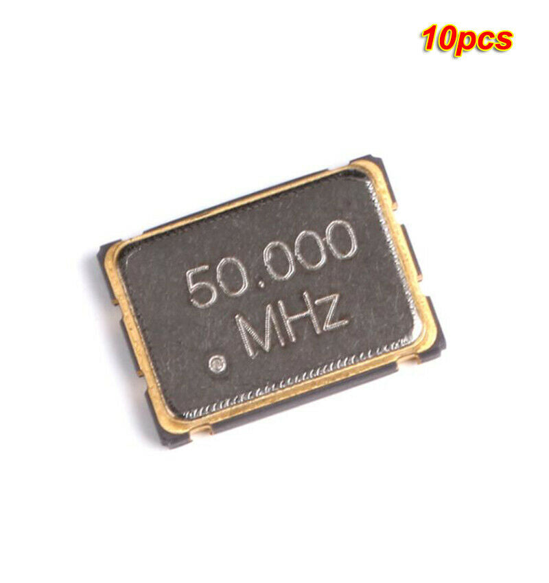 10pcs SMD 7050 50.000MHz ±25PPM 3.3V active crystal oscillator 4-pin resonator