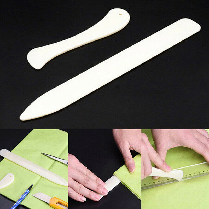 2Pcs Bone Folder Craft Tools Leather Scoring Folding Creasing Paper Access.l8