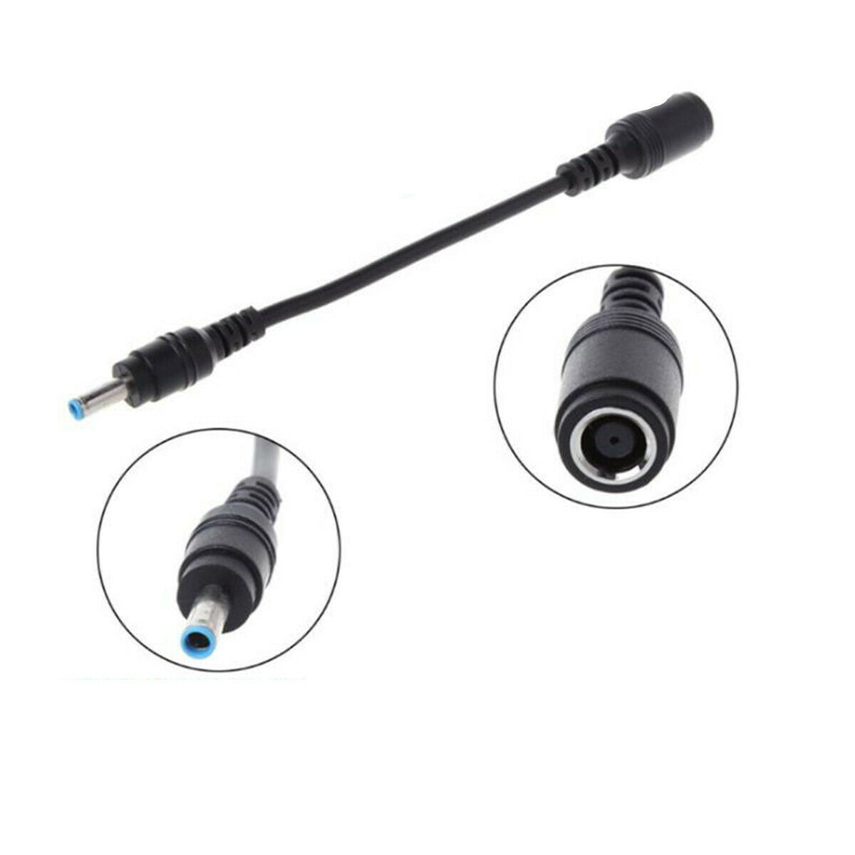 Plug 7.4mm Female To 4.5mm Male DC Power Charger Converter Adapter Cable Blue