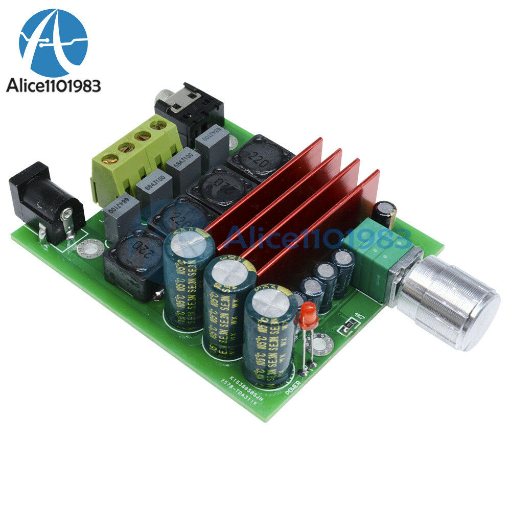 TPA3116D2 100W Subwoofer Digital Amplifier Board NE5532 OPAMP 8-25V Audio Module