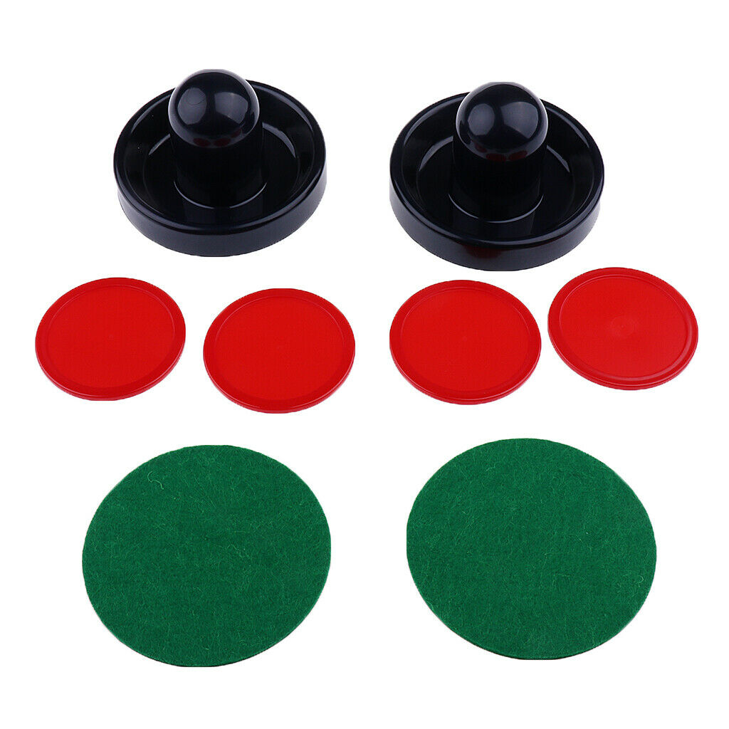Two Air Hockey Felt Pushers Strikers Goalies Plus - Dark Blue, M