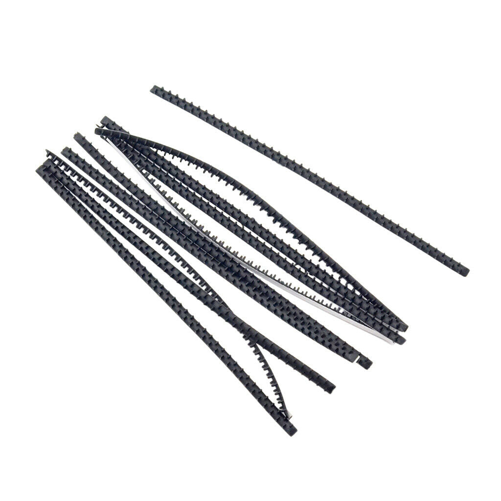 2X 10 Pieces Rubber Gum Hair Hoops Fittings No Slip DIY Hair Band Accessories