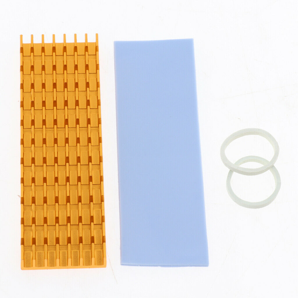 2 Pack PCIe M.2 SSD 2280 Heatsinks Cooler DIY Laptop PC Memory Cooling Fin +