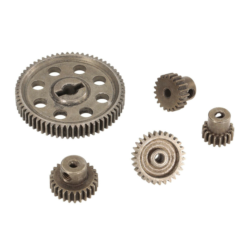 5Pcs Steel Spur Differential Main Gear Set for HSP HPI RC Buggy Car Parts