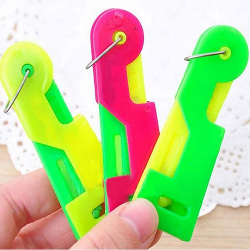 2X Elderly Use Automatic Easy Sewing Needle Device Threader Thread Guide Tool BO