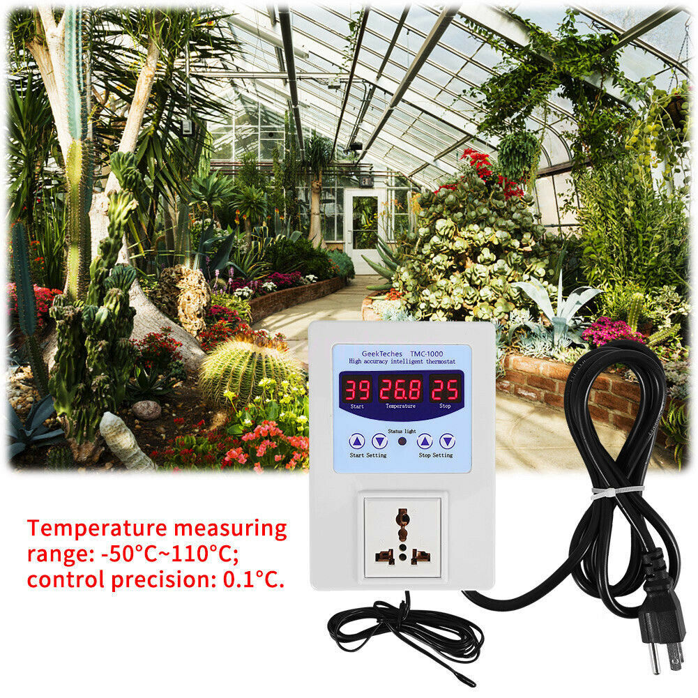 Digital Temp Controller 110V 220V Temperature Sensor Thermostat Switch TMC-1000