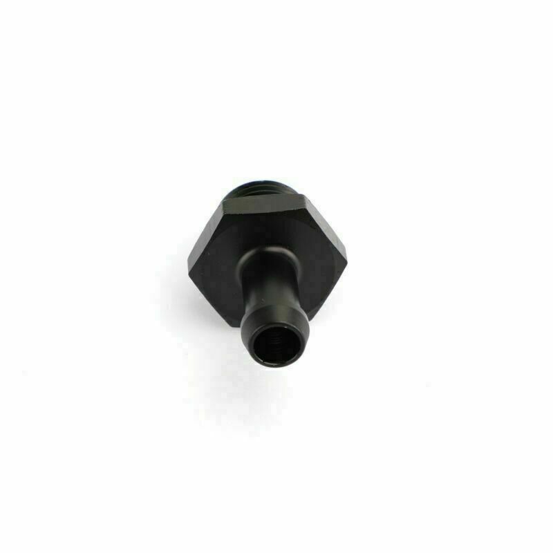Black ORB - 6 AN O Ring Boss to 5/16 8mm Barb Adapter Hose Nylon Fuel Fitting CN