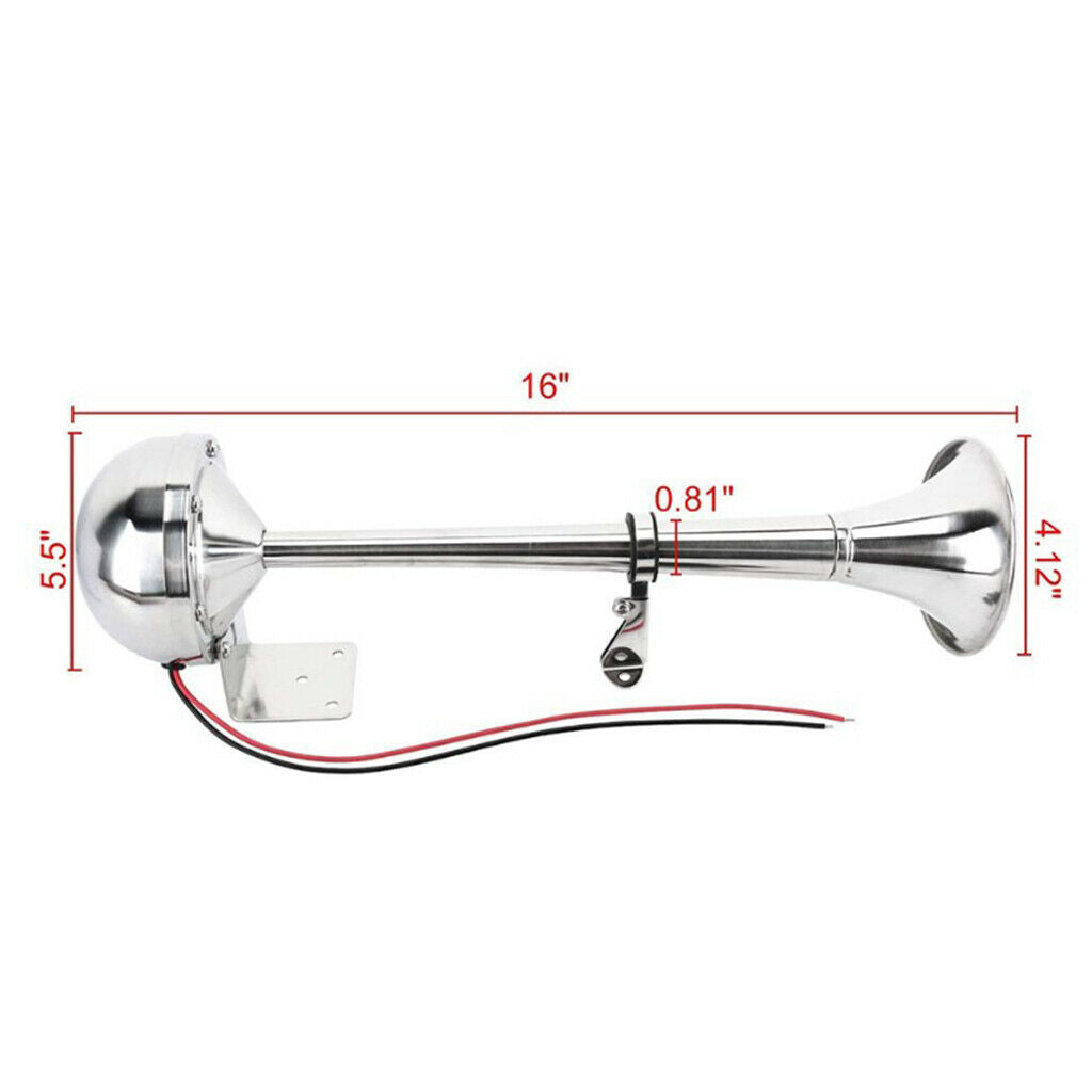 12v Marine Horn 125db Single Air Trumpet for Ship Lorry Premium Quality