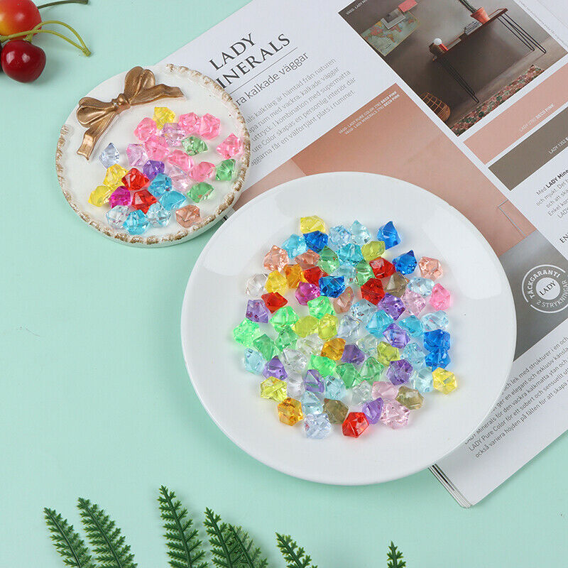 100Pcs Artificial Ice Bare Irregular Plastic Ice Photography Fish Tank De JYDFA