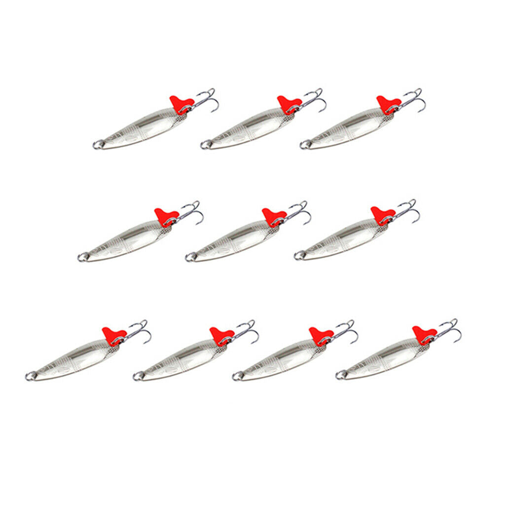 10pcs Fishing Spinner Baits Sequins Fishing Baits Replacement Supplies