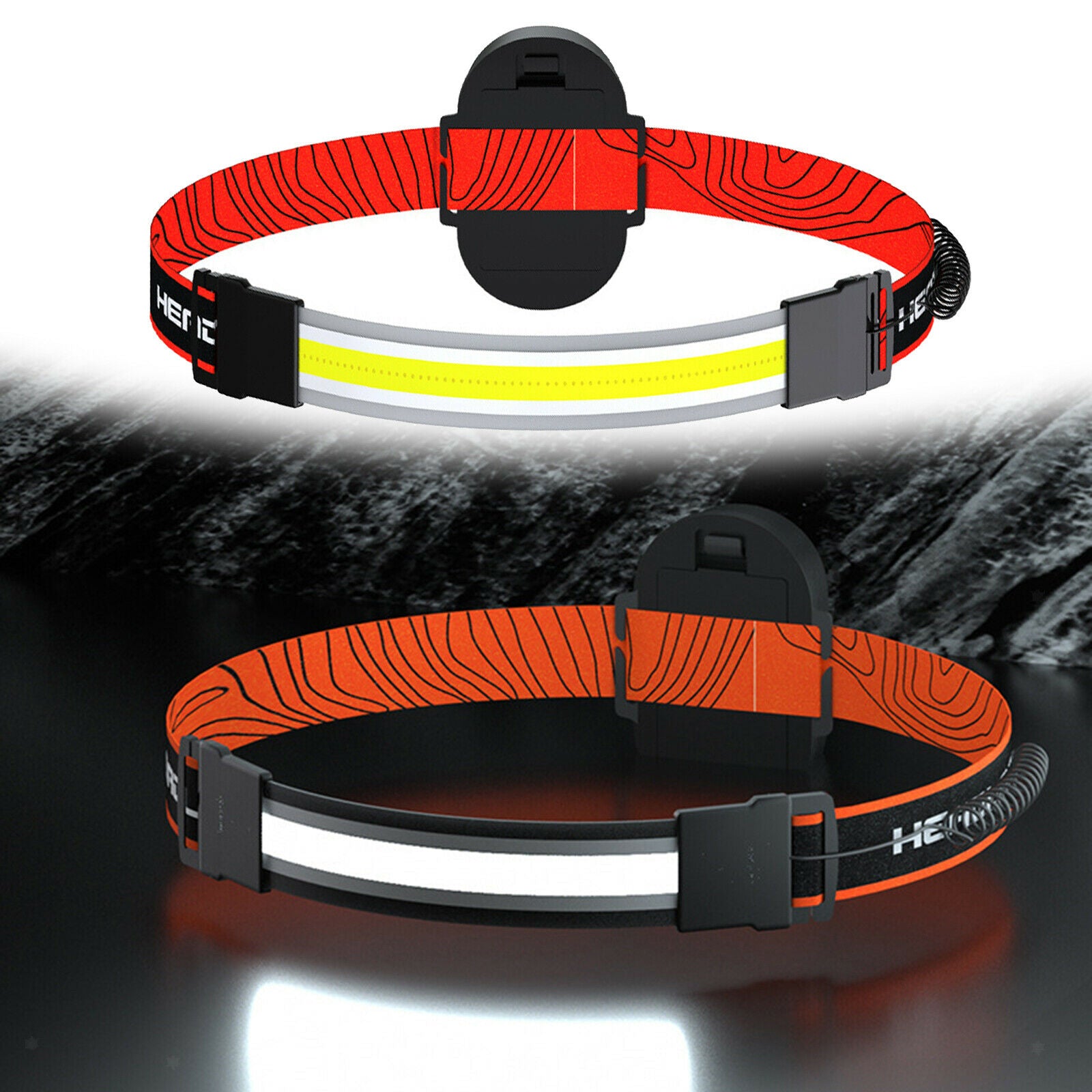 Waterproof Head Torch COB Headlamp Lighting Outdoor Camping Head Light Lamp