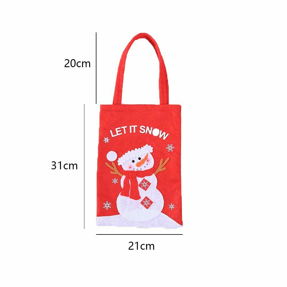 Decor Elk Snowman Cookie Packaging Xmas Gifts Santa Claus Christmas Candy Bag