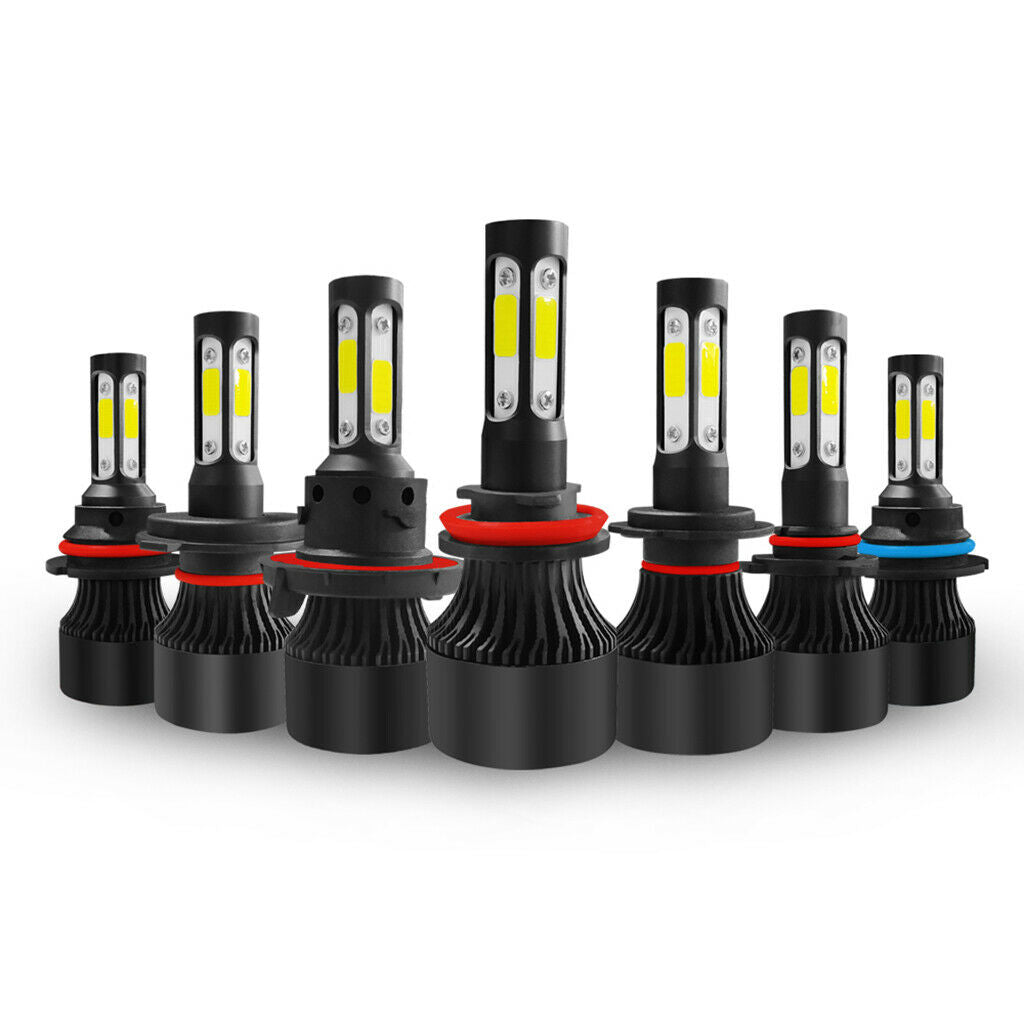 4Side S2 Black LED Headlamp Bulb Conversion Kit Hi/Lo Beam Lamp 9005 HB3 H10