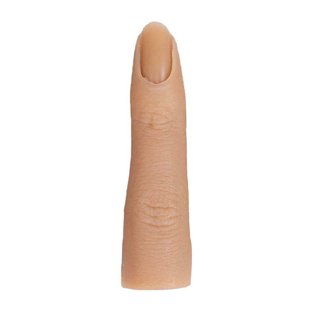 2x False Finger Practice Training Finger Manicure for Acrylic Gel Fibreglass