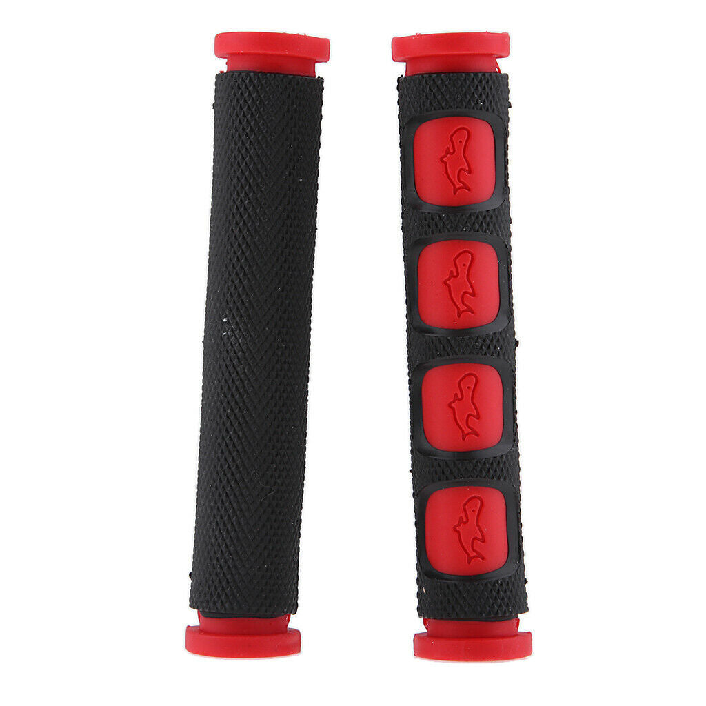 2 Pair Motorcycle Brake / Clutch Lever Sleeves Nonslip Hand Grips Blue+Red