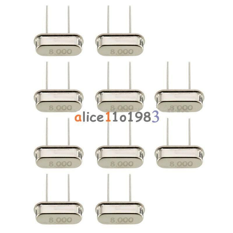 10PCS 8MHz /8.000 MHZ Crystal Oscillator HC-49S NEW