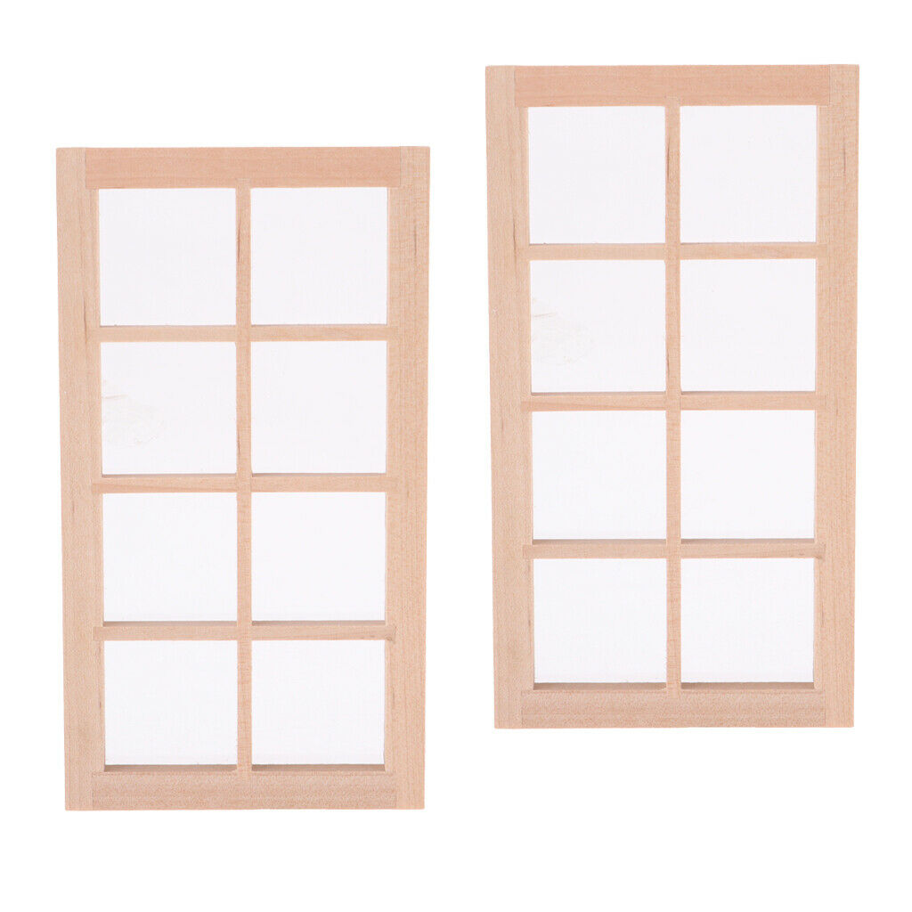 Lots 2 1/12 Unpainted Wooden Window Frame Furniture DIY for Living Room