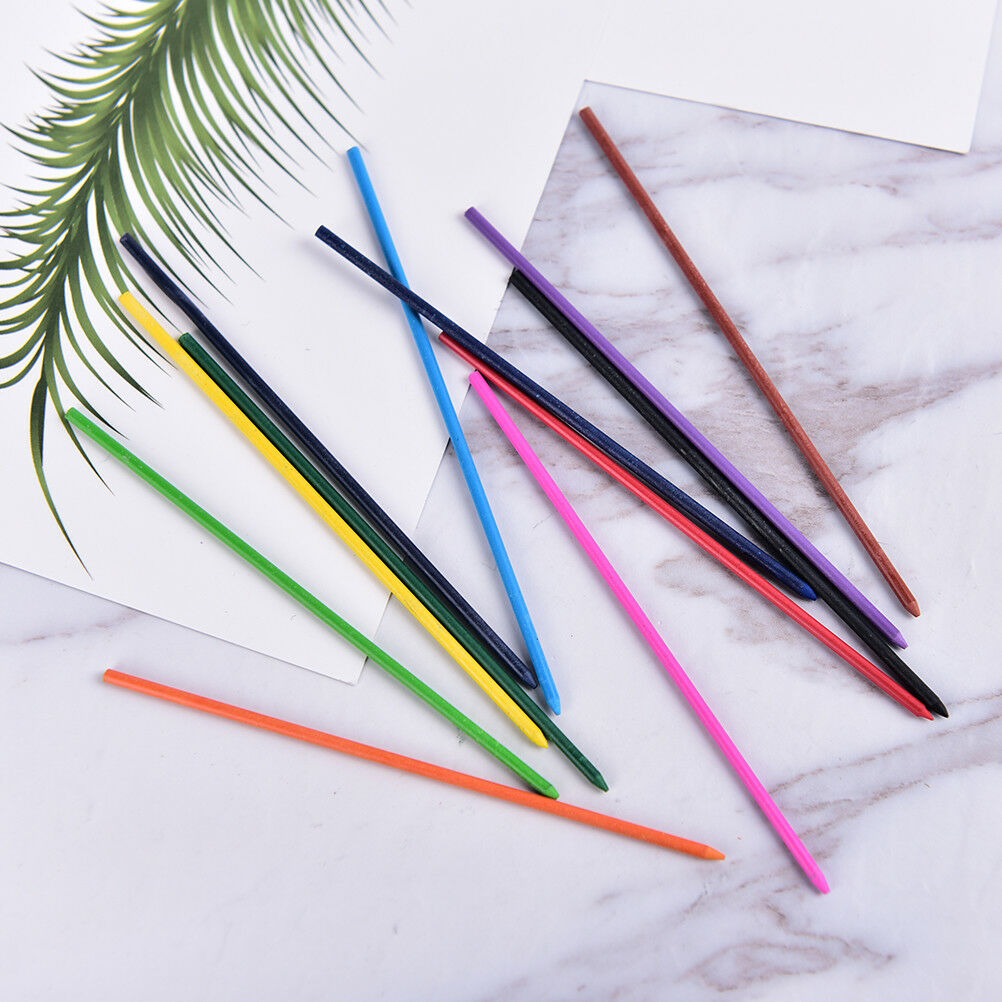 2.0mm 2B Colored Pencil Lead 2mm Mechanical Clutch Refill Holder 12 Colors SetDD