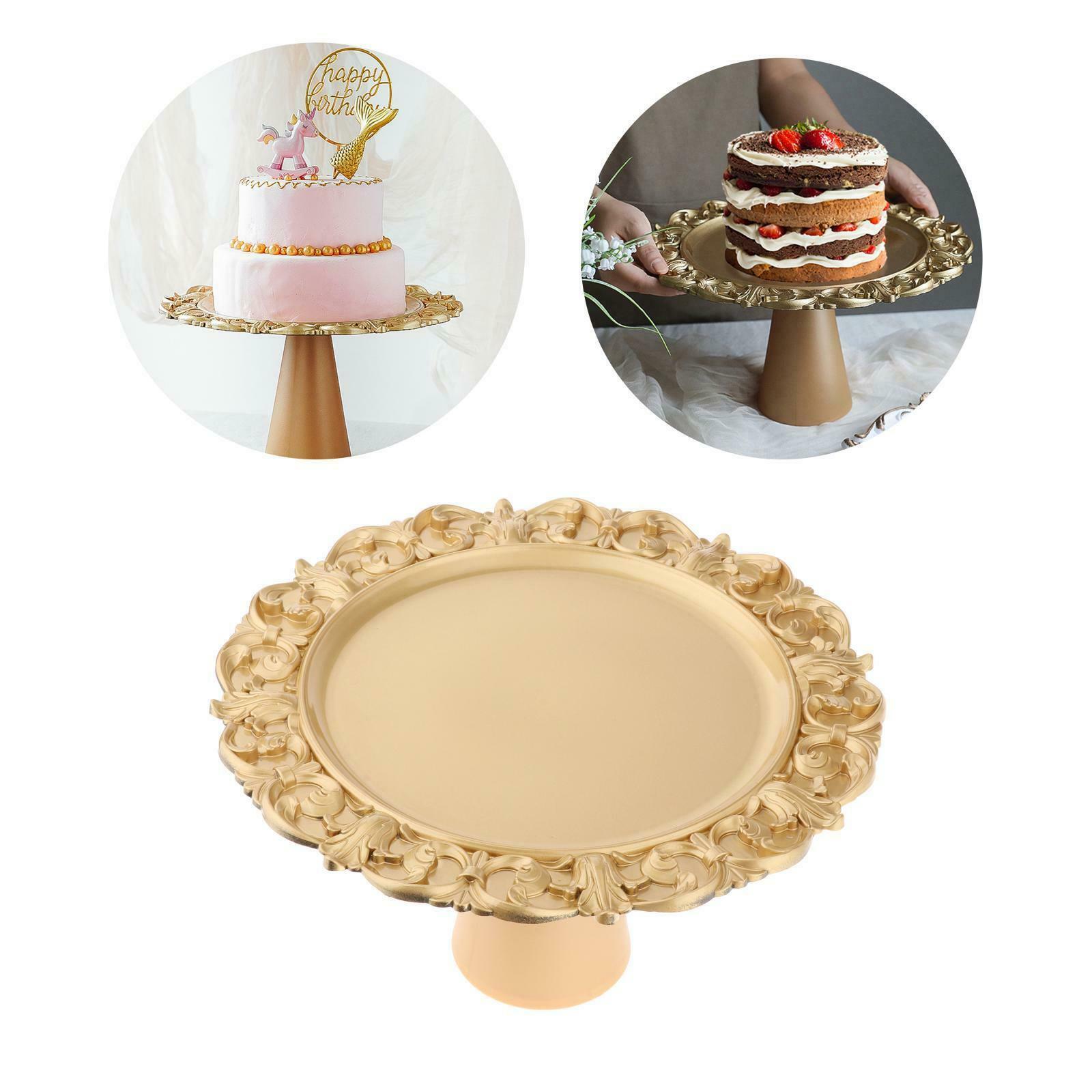 Table Cake Stand On Pedestal Dinner Candy Fruit Dining Plate Tall Tray Shelf