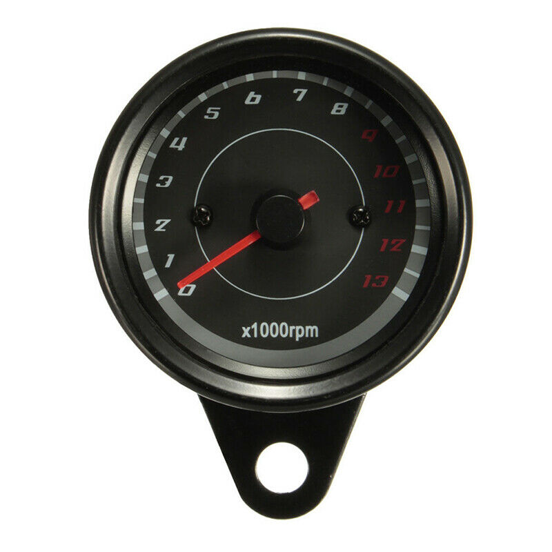 LED Backlight 13000 RPM Tachometer Scooter Tacho Gauge Motorcycle SpeedometeBDA