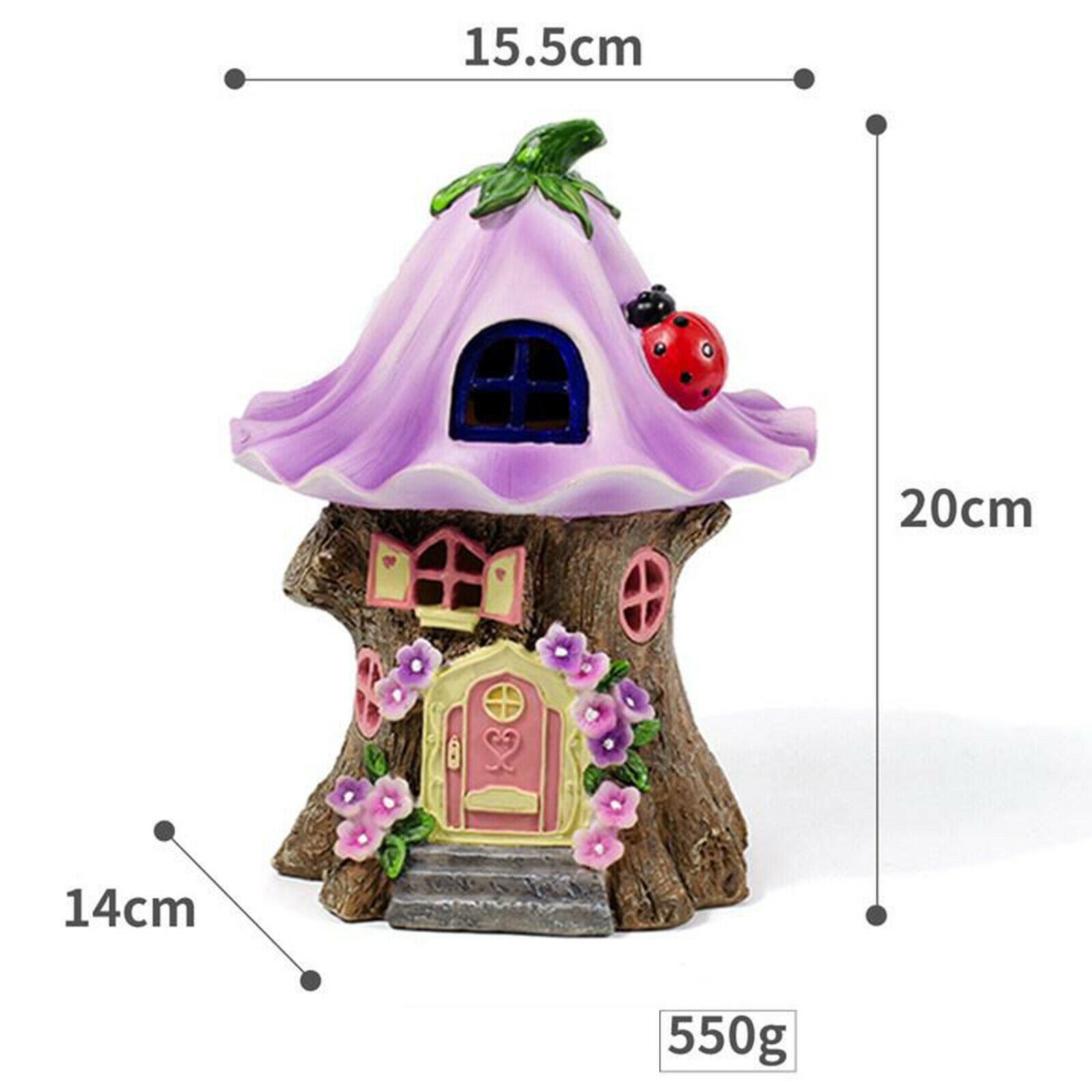 Fairy House Solar Outdoor Garden Light Patio Lawn Walkway Decor Style B