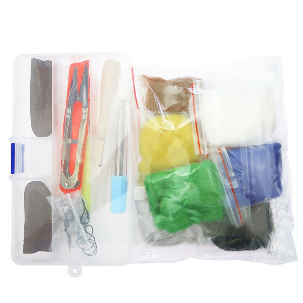 Wool Felt DIY Tools Kit,Needle Felting, Felt Starter Kit with Pad, Wool Felt