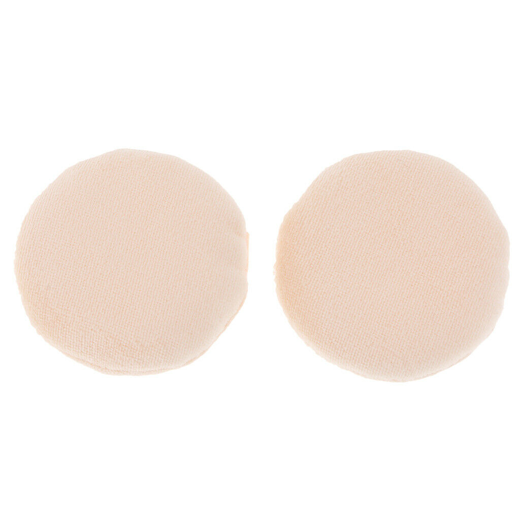 2pcs Soft Facial Applicator Cosmetic Beauty Flocking Powder Puff Makeup Tool