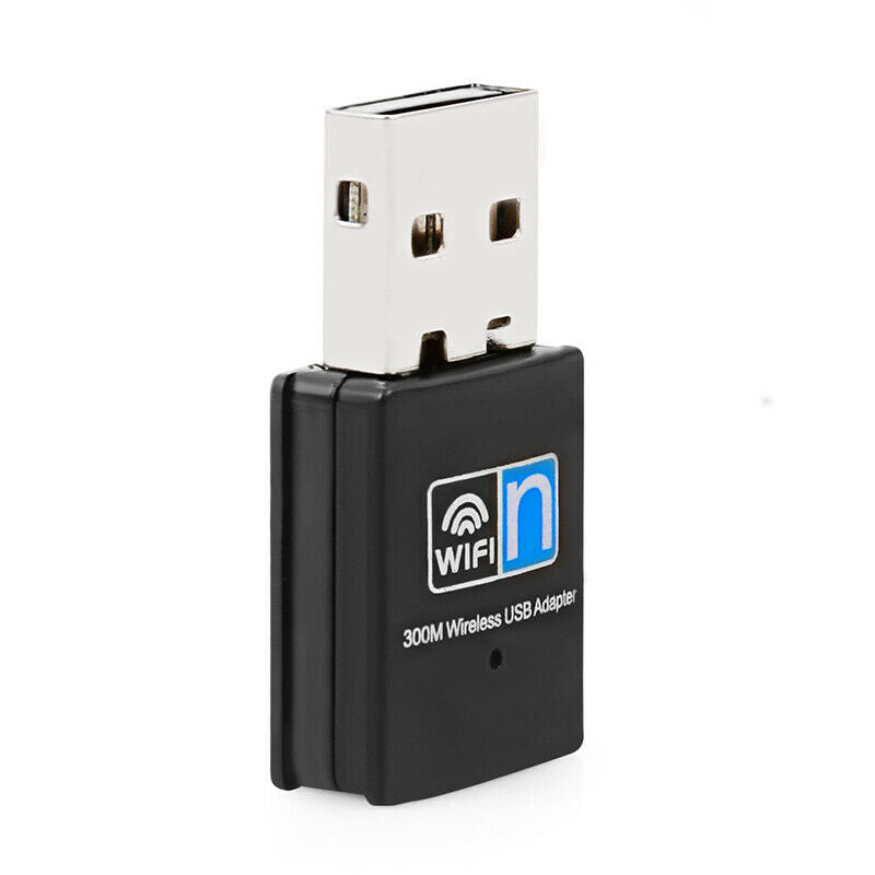 300Mbps Mini Wireless USB Wifi Adapter for Desktops Laptops Windows 10 / 8  IE