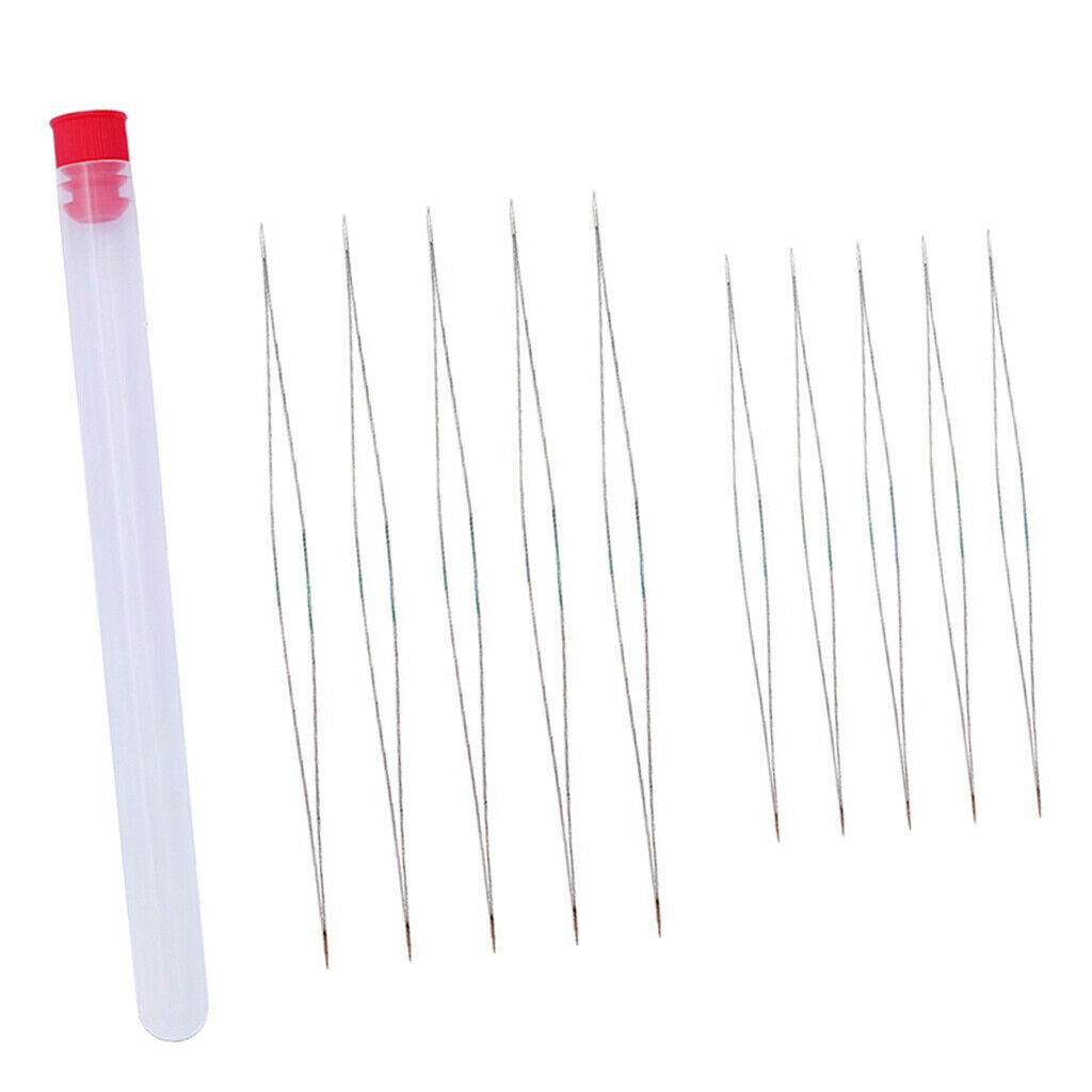 10 Pcs Beading Needle for Jewelry Making DIY Craft Beading Tool 2 Sizes