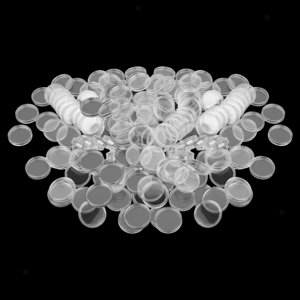 200 Pieces 19mm Coin Capsules Organizer Coin Collecting for Penny Cents