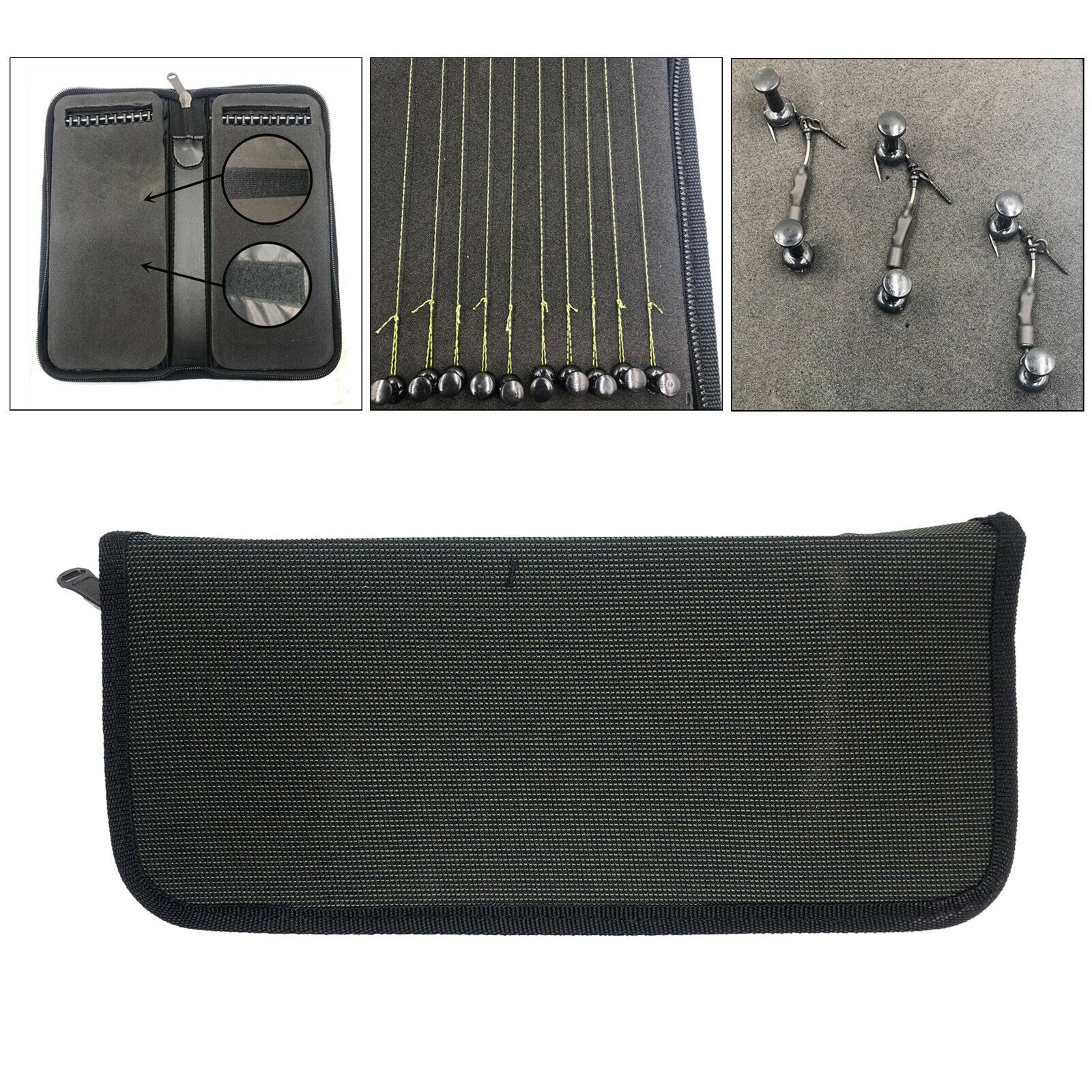 Stiff Rigs Wallet with 20 Pins for Carp Fishing holds Hair Rigs safe