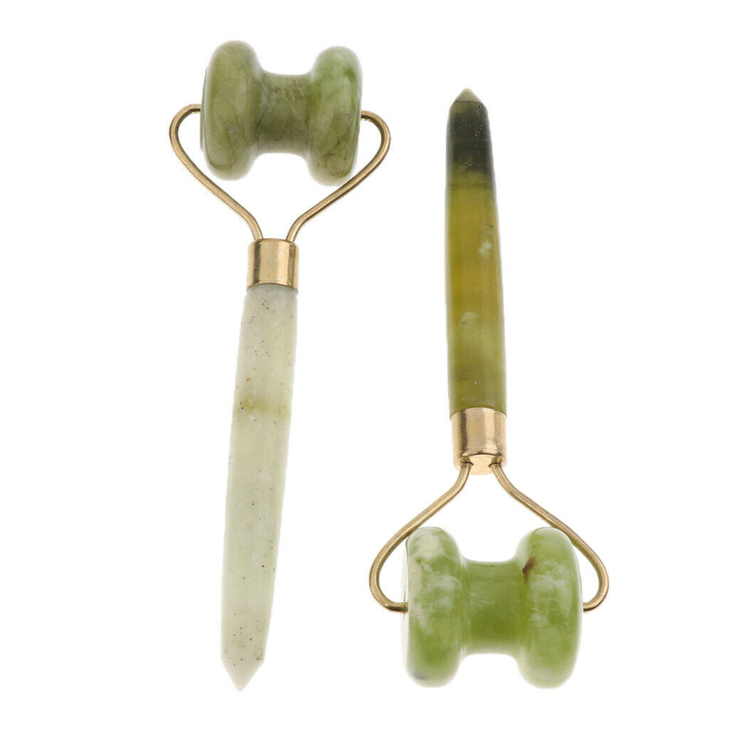 Natural Jade Jade Massager Roller Facial Gua Sha Beauty Massage Too
