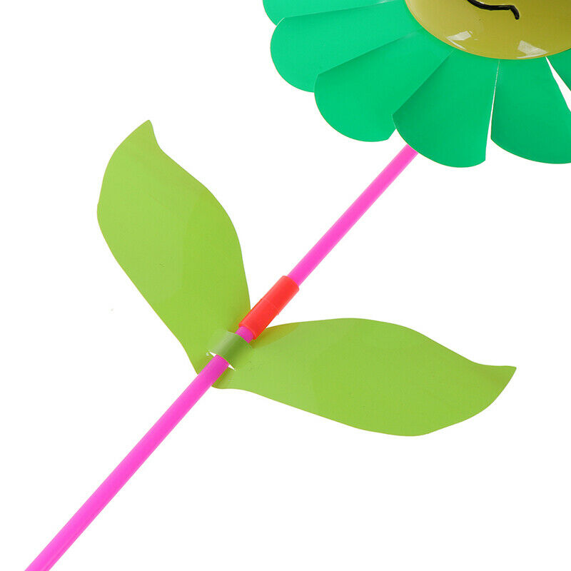 Sunflower windmill garden yard party outdoor wind spinner ornament kids t.l8