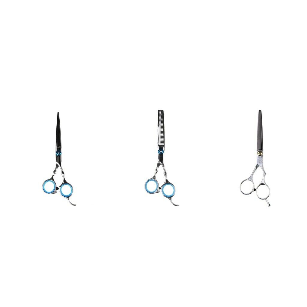 3Pieces 6Inch Hair Scissor Stainless Steel Hair Cutting Hairdressing Shears