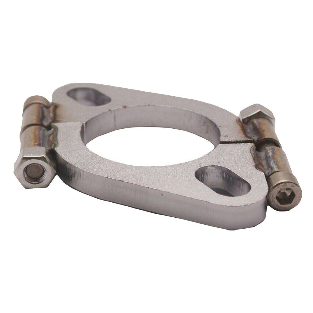 2.5in Mild Steel Exhaust Split Flange Flat Oval Replacement for Car Vehicle