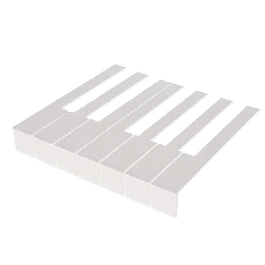Piano Keytops with Glossy Finish Keyboard Replacement Parts 1 Set/52Keys