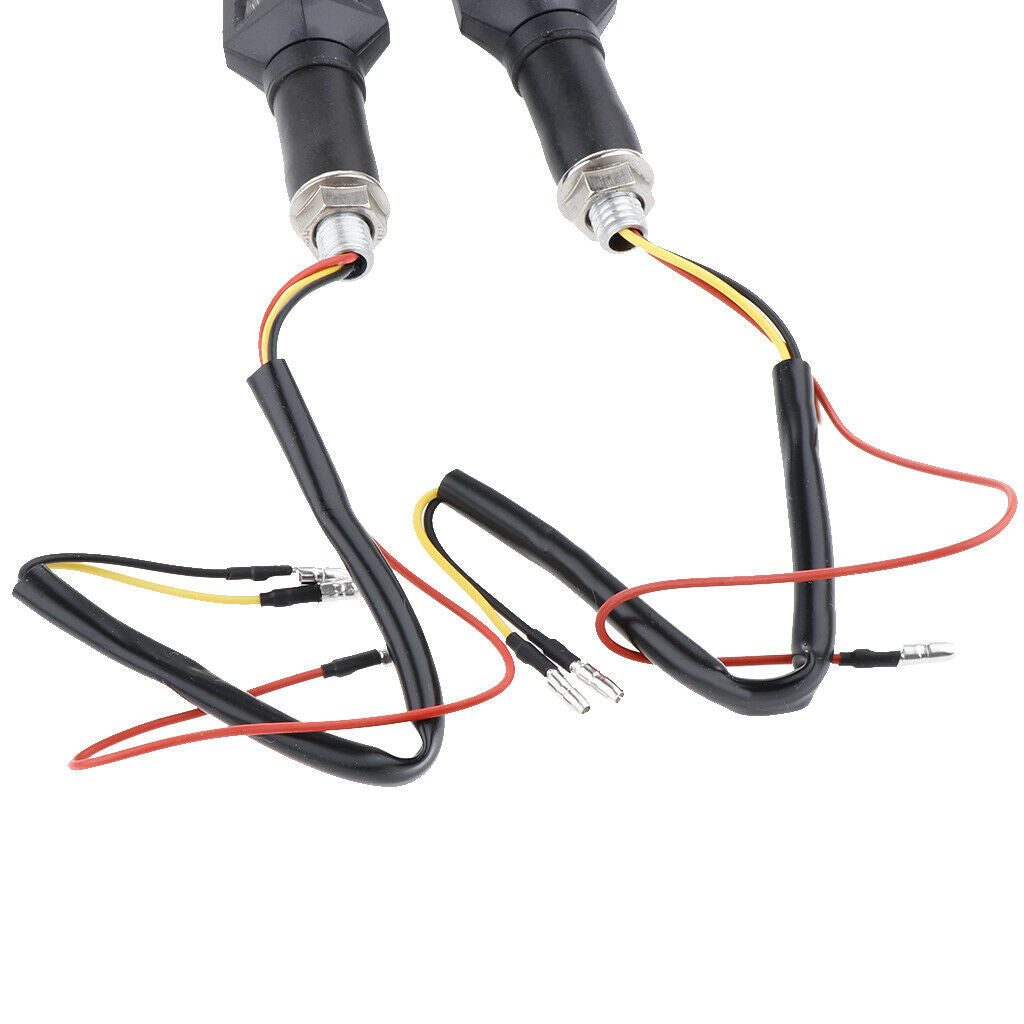 1 Pair Motorcycle LED Turn Signal Light Indicators Flashing Lights