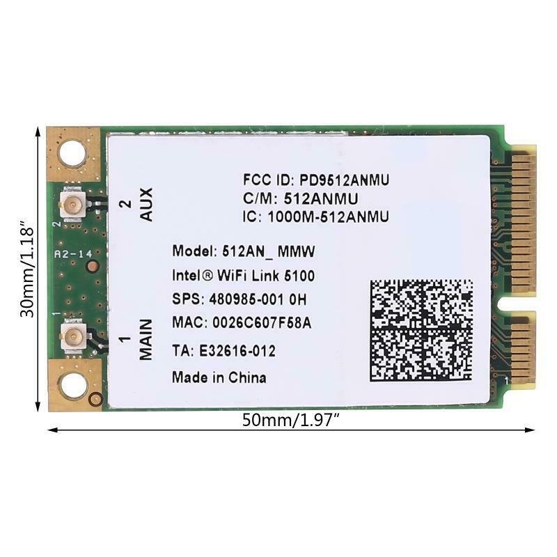 WiFi Link 5100 AGN 300M Wireless Card 2.4G + 5G Dual Band Web Card for CQ40 CQ45