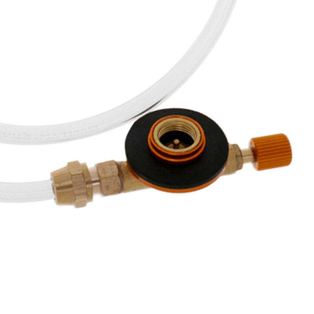 Gas Bottle Refill Hose Adapter Coupler Valve Kit for Camping Picnic Cooking
