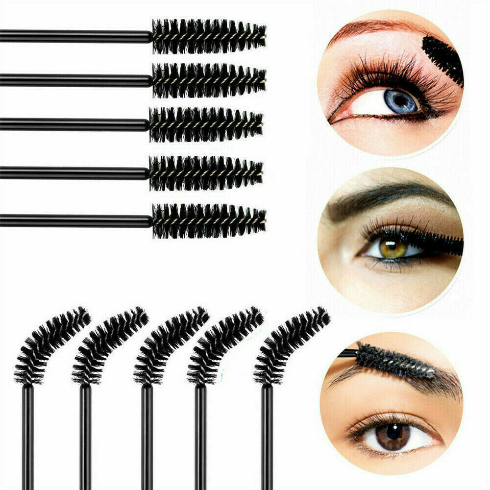 50PCS Disposable Makeup Eyelash Mascara Wands Eyeliner Brush Applicator Tool Kit