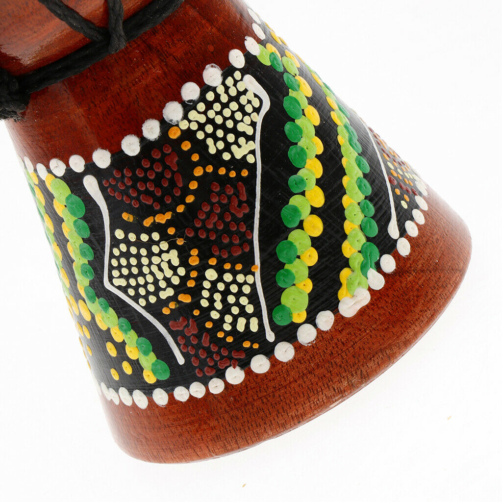 2 x Professional African Djembe Drum Painting Wooden Musical Instrument
