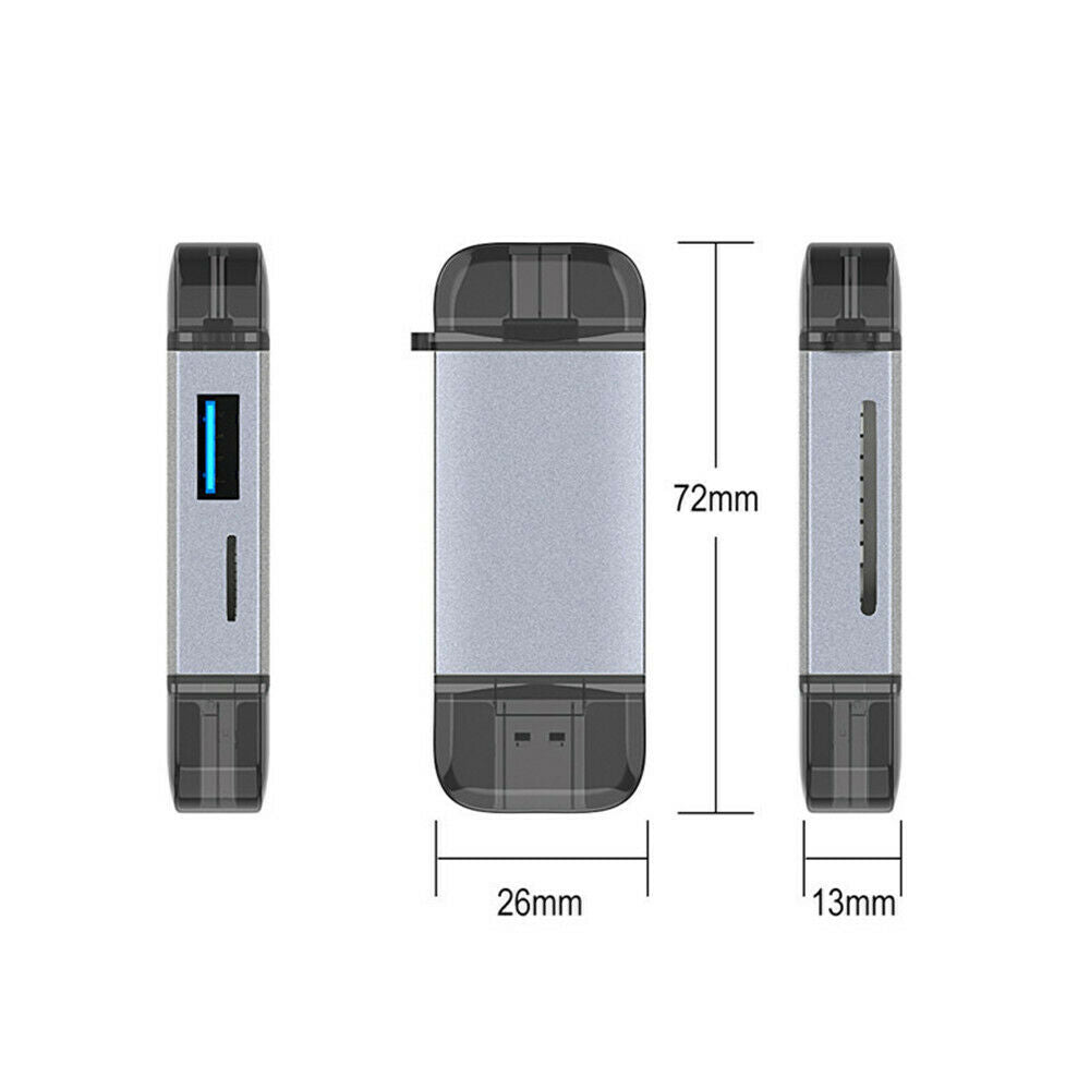 6 in1 TypeC Card Reader OTG Card Reader USB Port Computer Mobile Phone Universal