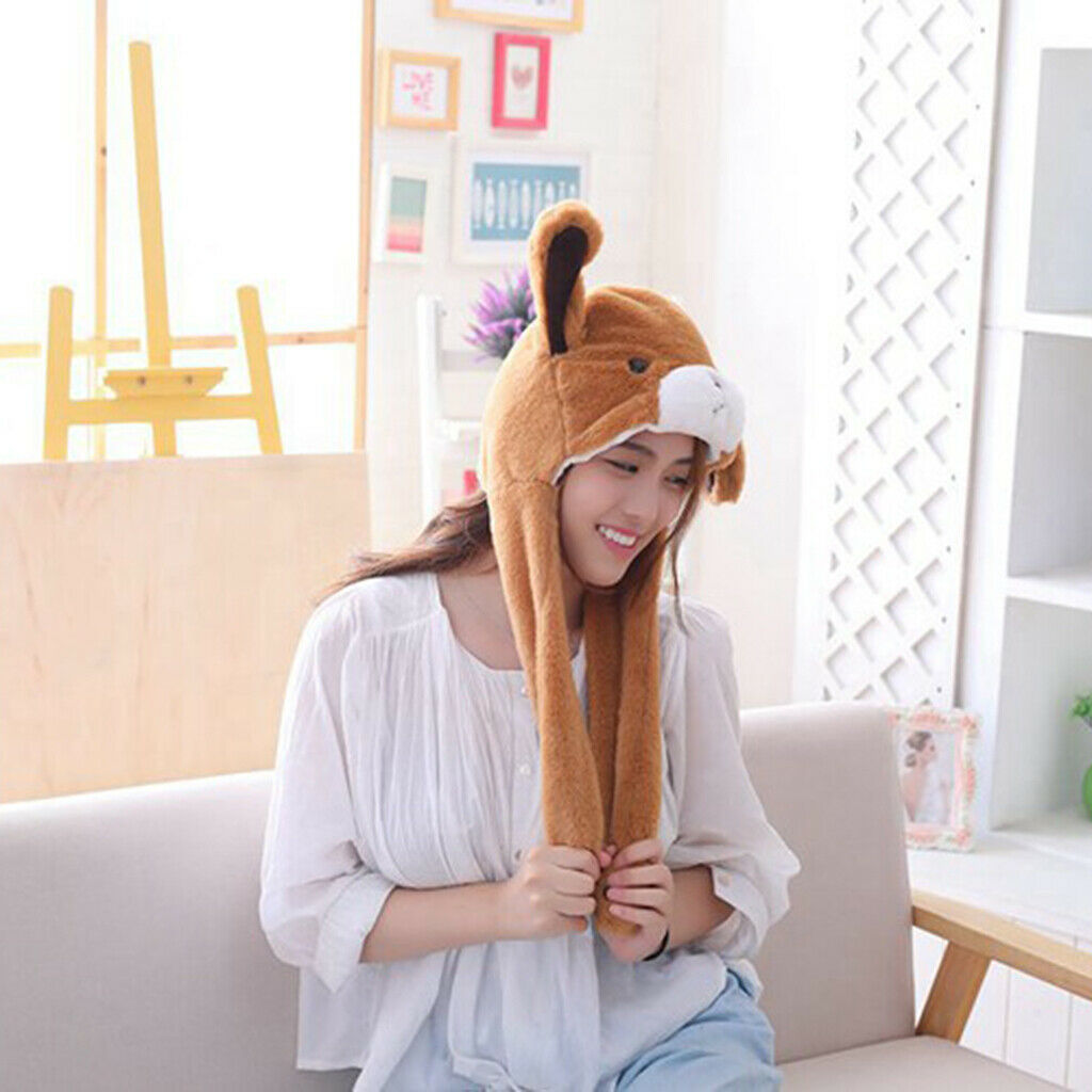 Bear Hat, Cute Animal Hat, Plush Hat, The Ear Can Move Up and Down