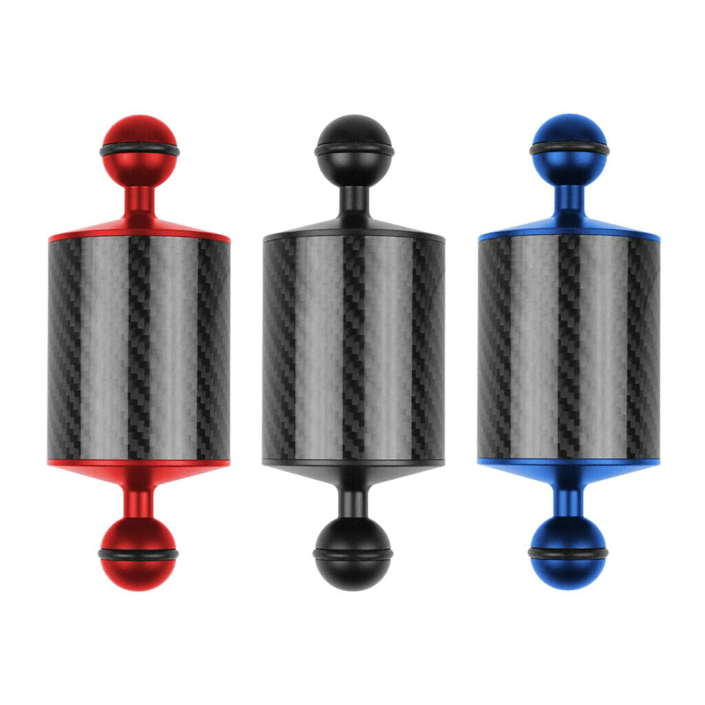 2X Dive Photography Double Ball Head Buoyancy Light Arm Ultralight Carbon Fiber