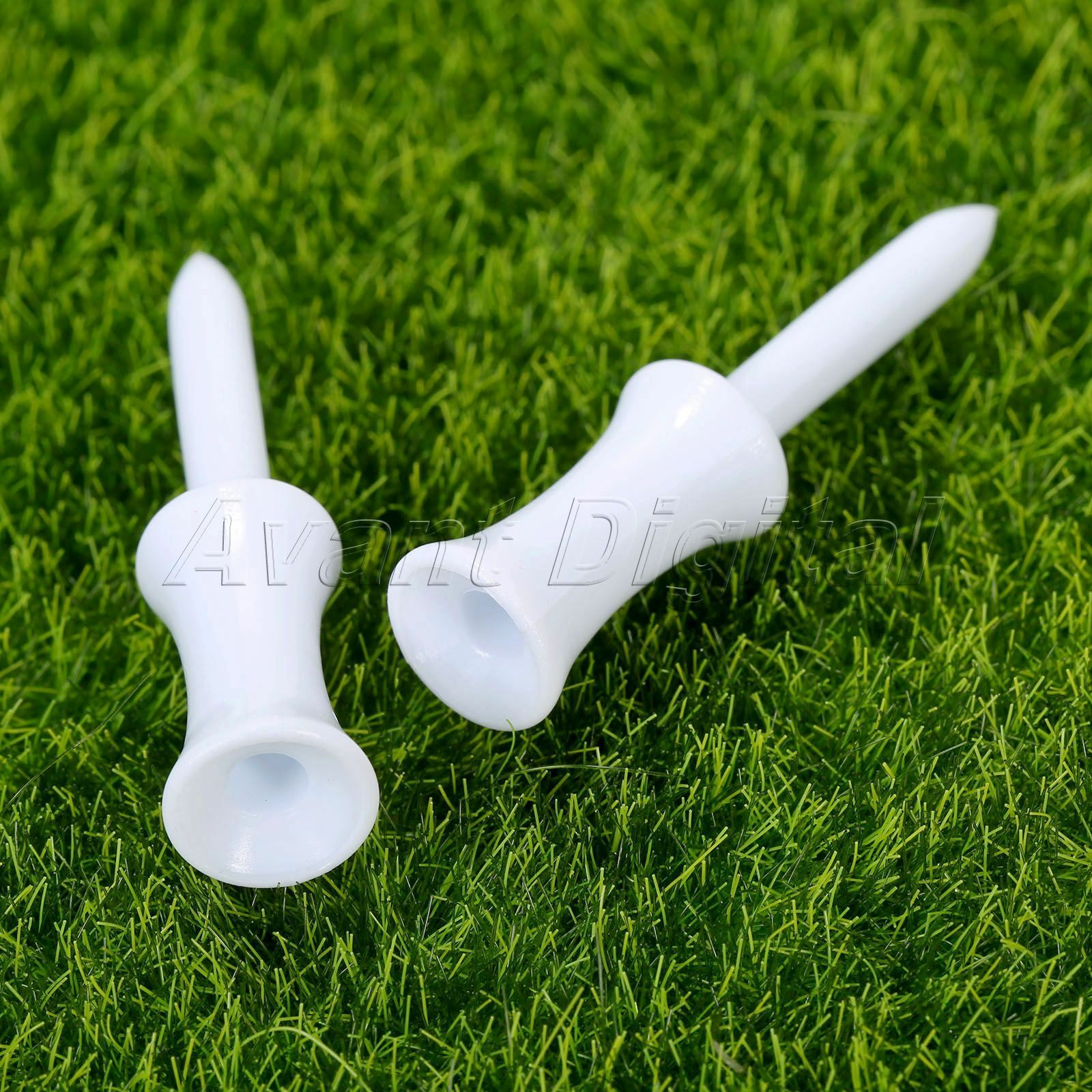 54mm Plastic Step Down Golf Tees New Height Control Graduated Castle Tee 100pcs