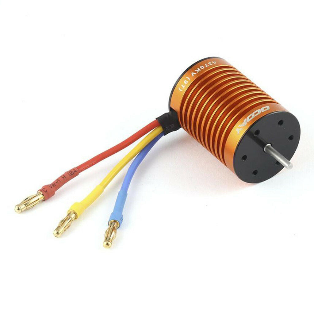 9T 4370KV Waterproof Brushless Motor for 1:10 RC Car Truck Boat Parts